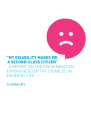 A report on the discrimination experienced by the disabled in everyday life - summary (PDF)